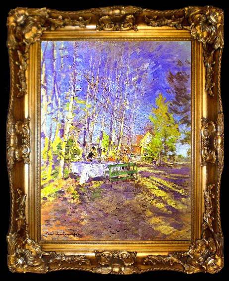 framed  Konstantin Alekseevich Korovin Spring, ta009-2